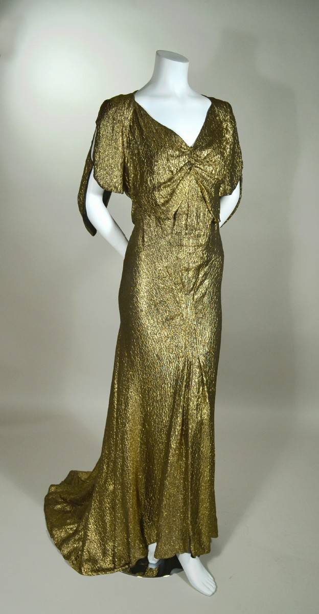 1930s Art Deco Evening Gown